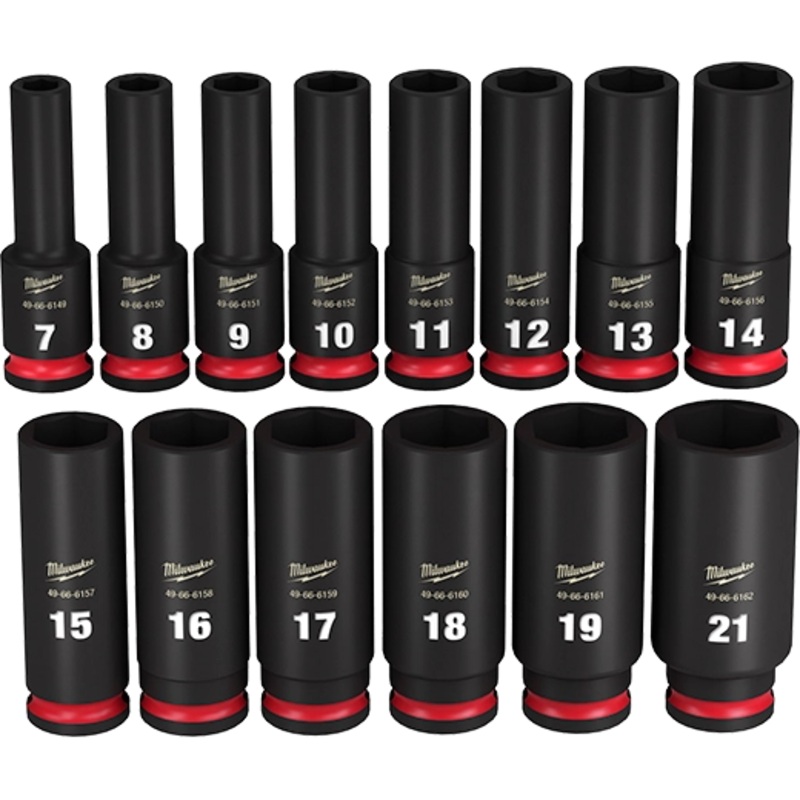 14PC 3/8"" Met Deep 6P Skt Set