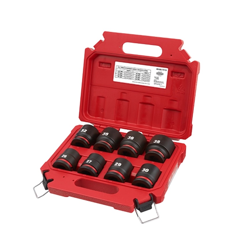 8PC 3/4"" Met Std 6P Skt Set