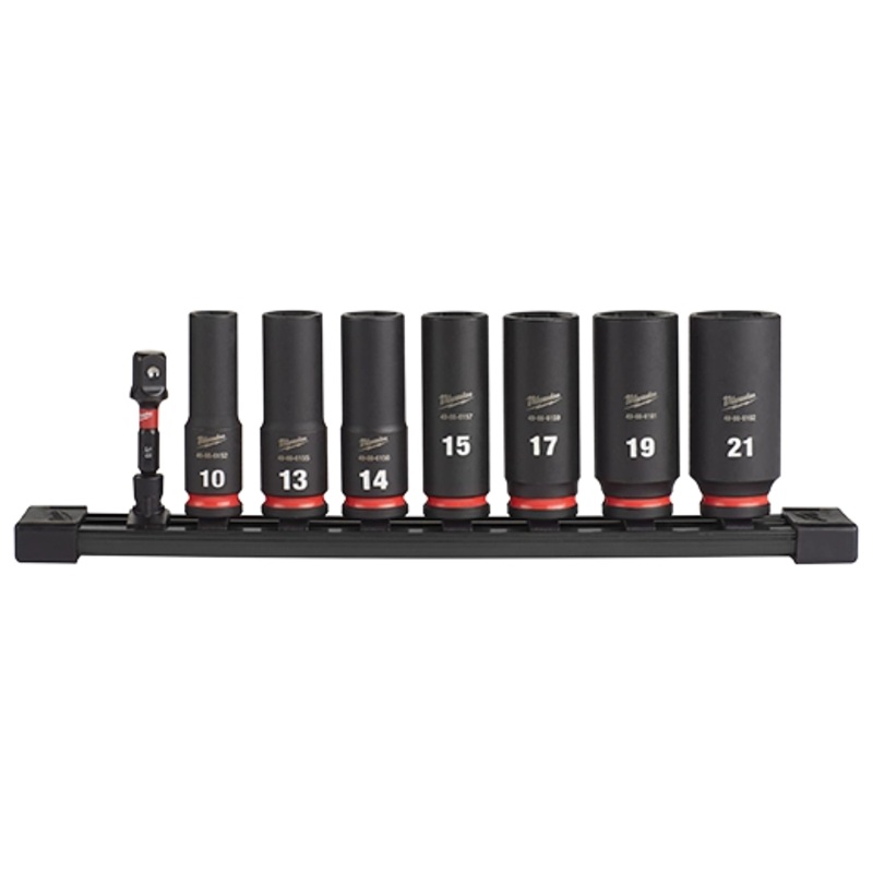 8PC 3/8"" Met Deep 6P Skt Set