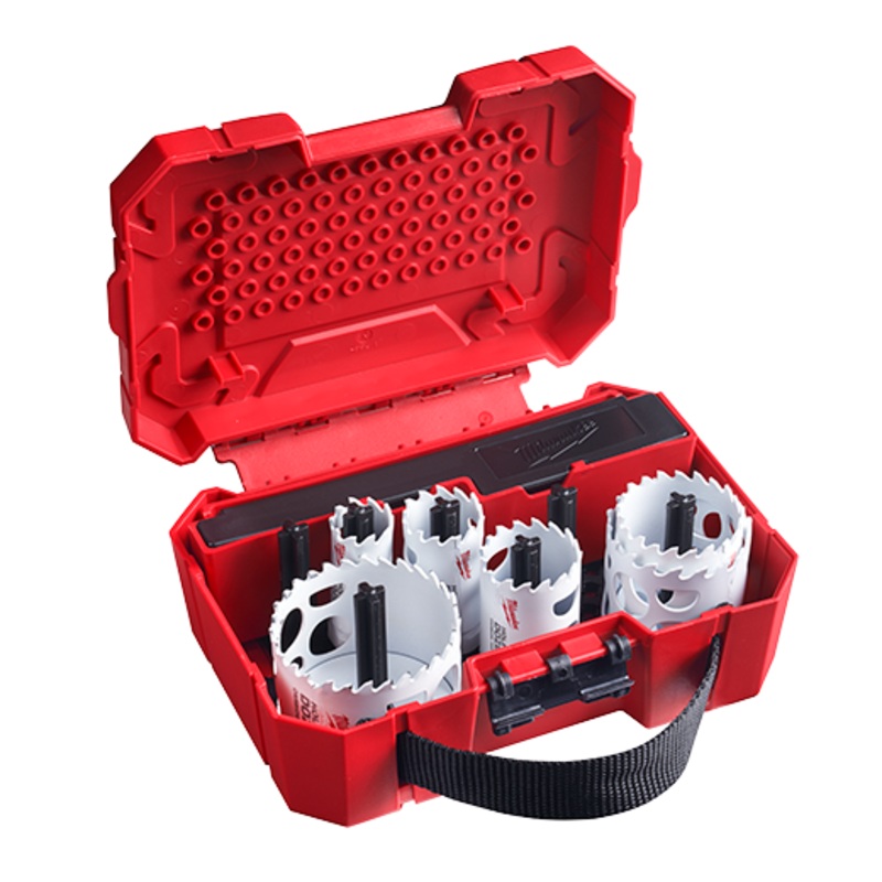 10 PC HOLE DOZER with Carbide Teeth Electrcian's Hole Saw Kit