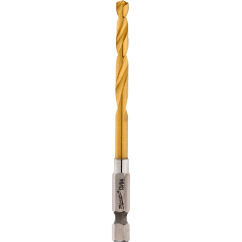 13/64" SHOCKWAVE Impact Duty RED HELIX Titanium Drill Bit