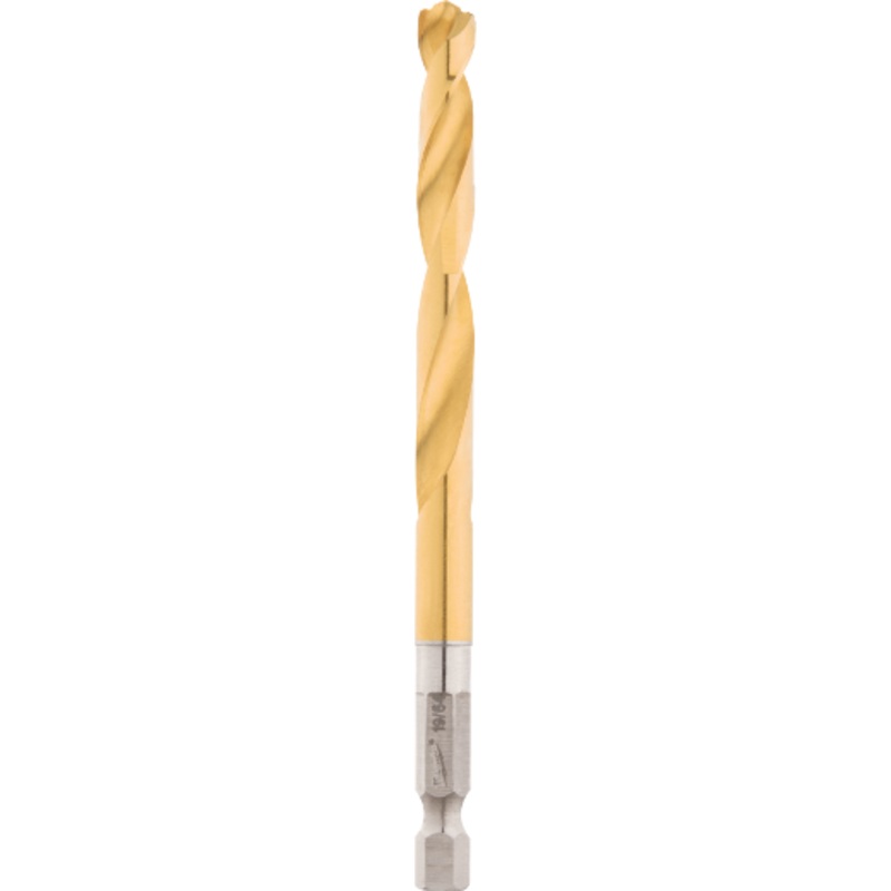 19/64" SHOCKWAVE Impact Duty RED HELIX Titanium Drill Bit