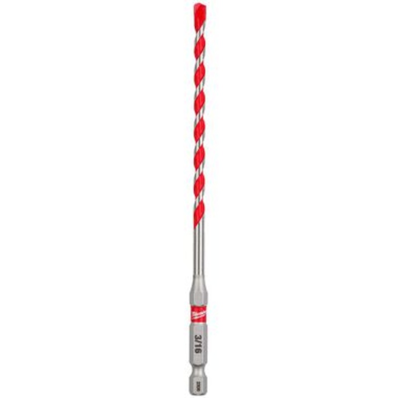 3/16 in. x 4 in. x 6 in. SHOCKWAVE Carbide Hammer Drill Bit
