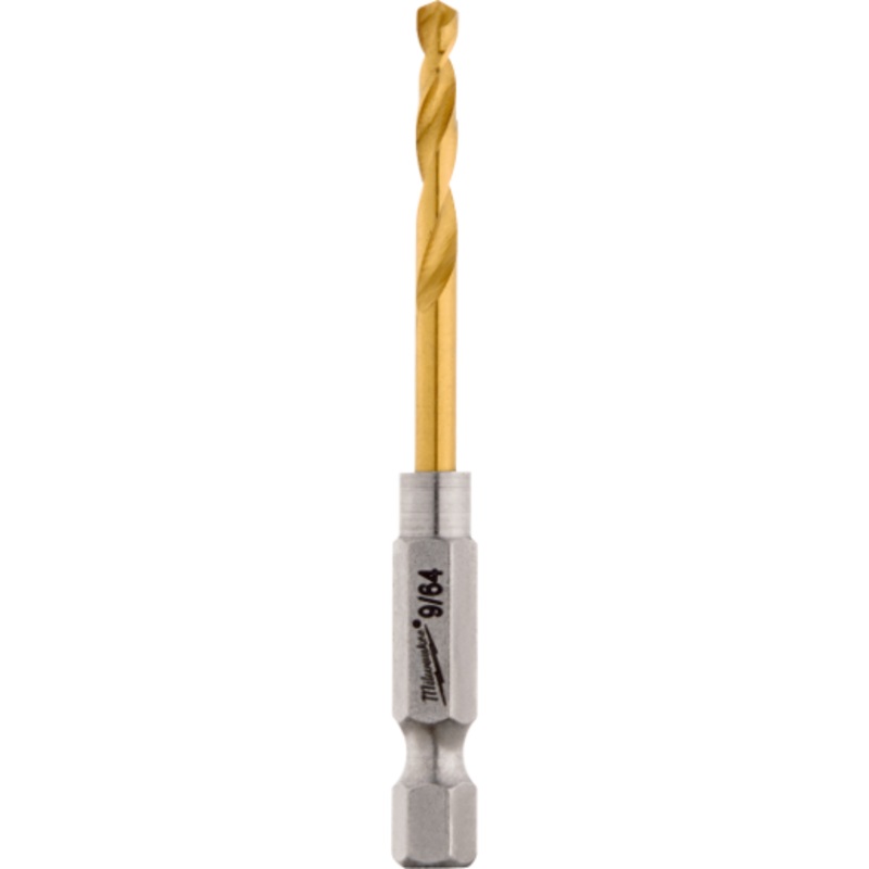 9/64" SHOCKWAVE Impact Duty RED HELIX Titanium Drill Bit