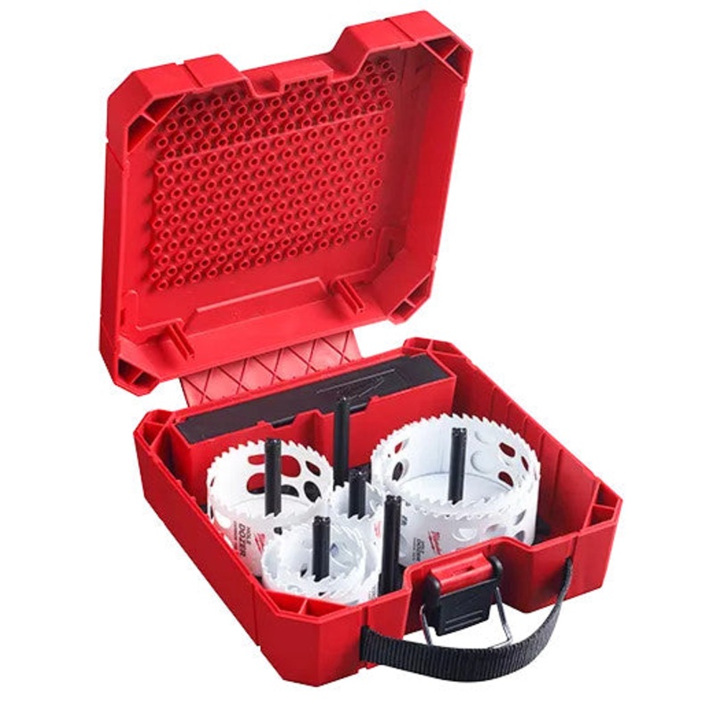 9 PC HOLE DOZER with Carbide Teeth Large Diameter Hole Saw Kit