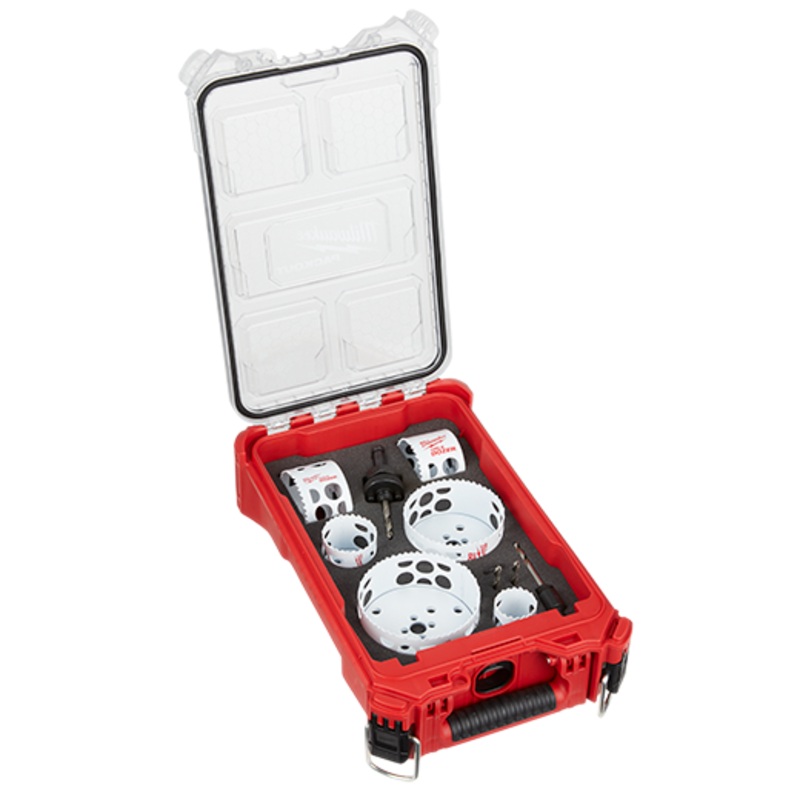 HOLE DOZER Bi-Metal Hole Saw Kit with PACKOUT Compact Organizer - 10PC