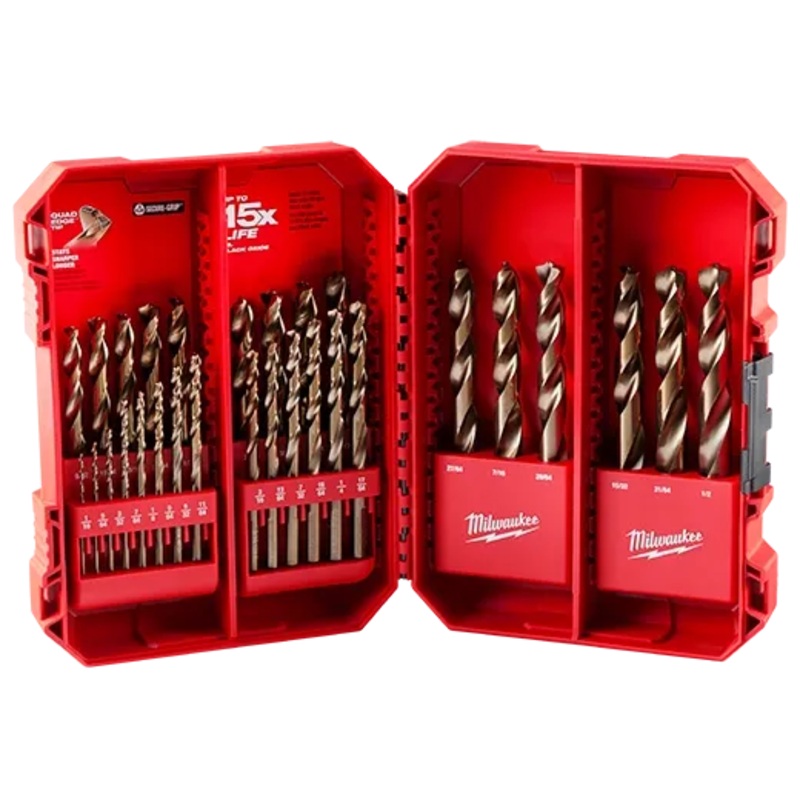 RED HELIX Cobalt Drill Bit Set  29PC