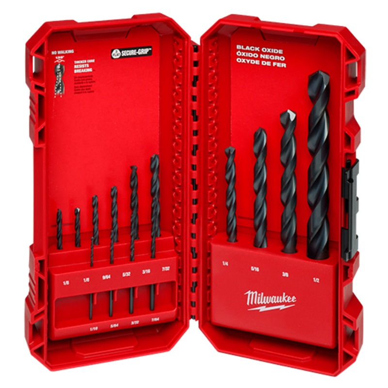 THUNDERBOLT Black Oxide Drill Bit Set  14PC