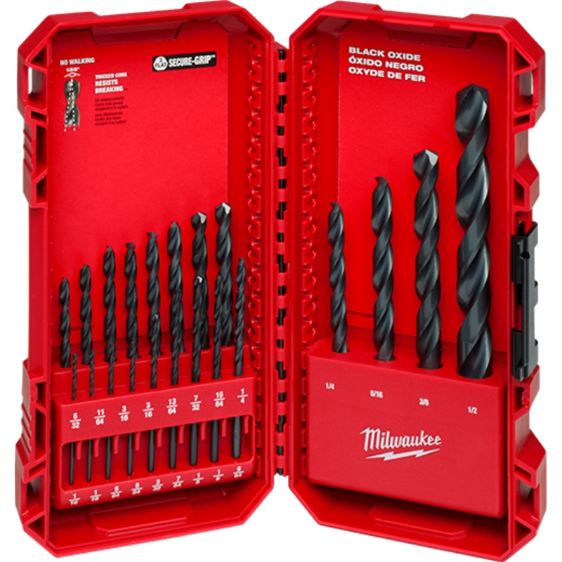 THUNDERBOLT Black Oxide Drill Bit Set  21PC