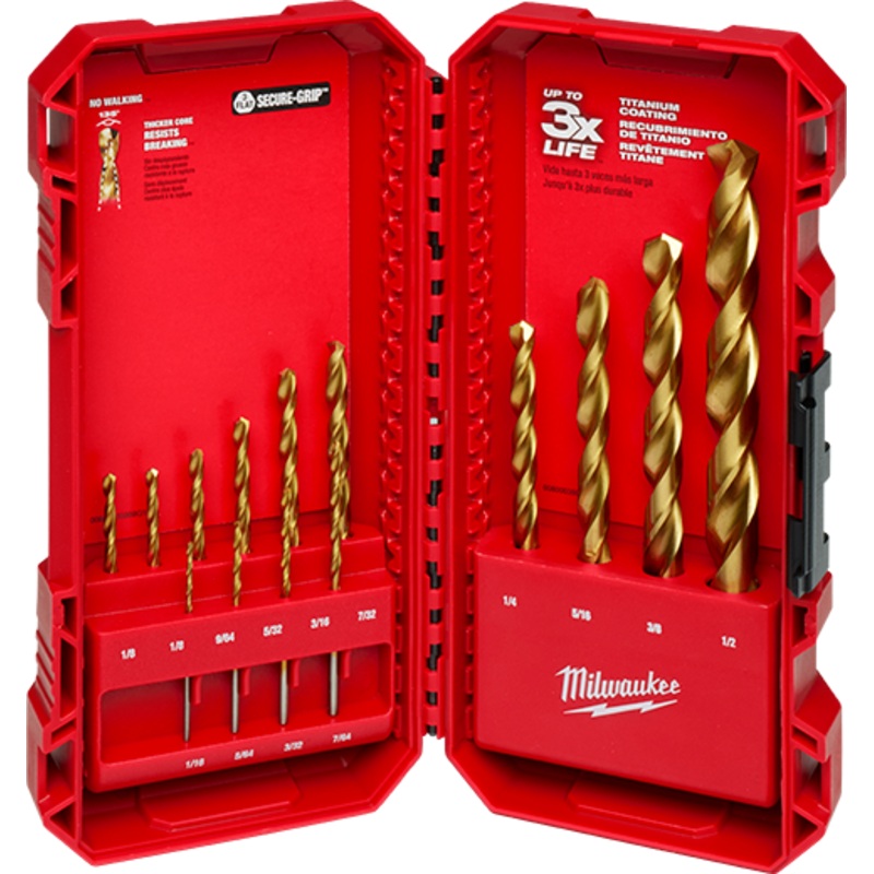 THUNDERBOLT Titanium Drill Bit Set  14PC