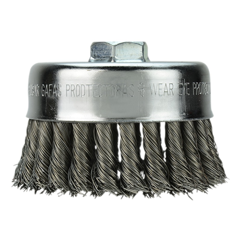 4 in. Carbon Steel Knot Wire Cup Brush