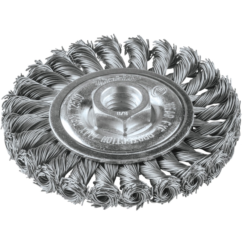 4IN CABLE TWIST WIRE WHEEL